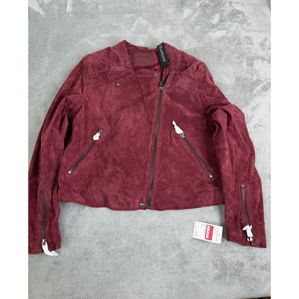 BlankNyc Suede Moto Jacket Women's Size 2X Red NWT